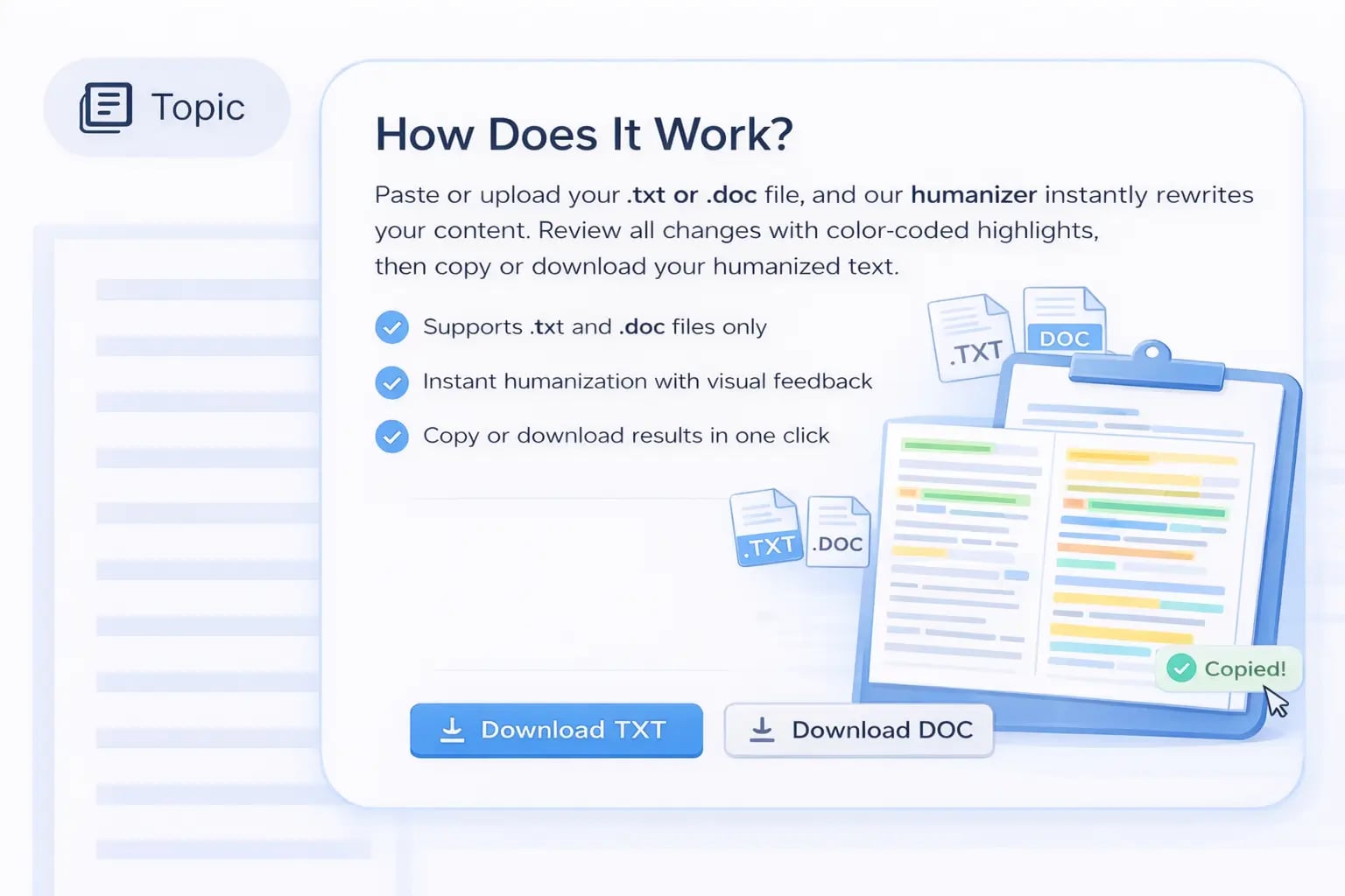 AI Humanizer Features